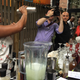 Tiffanie Barriere, preparing drinks for Iconoclast Dinner Experience attendees on June 9, 2018, in New York City